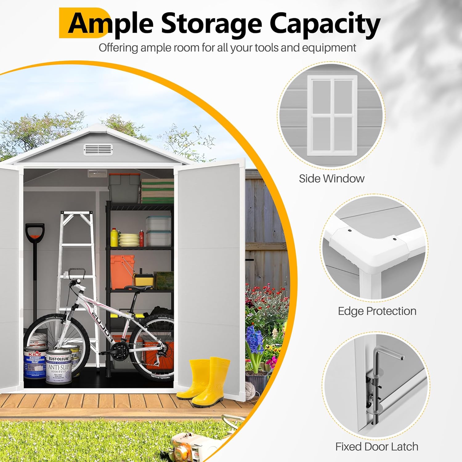 Resin Outdoor Storage Shed Plastic Shed