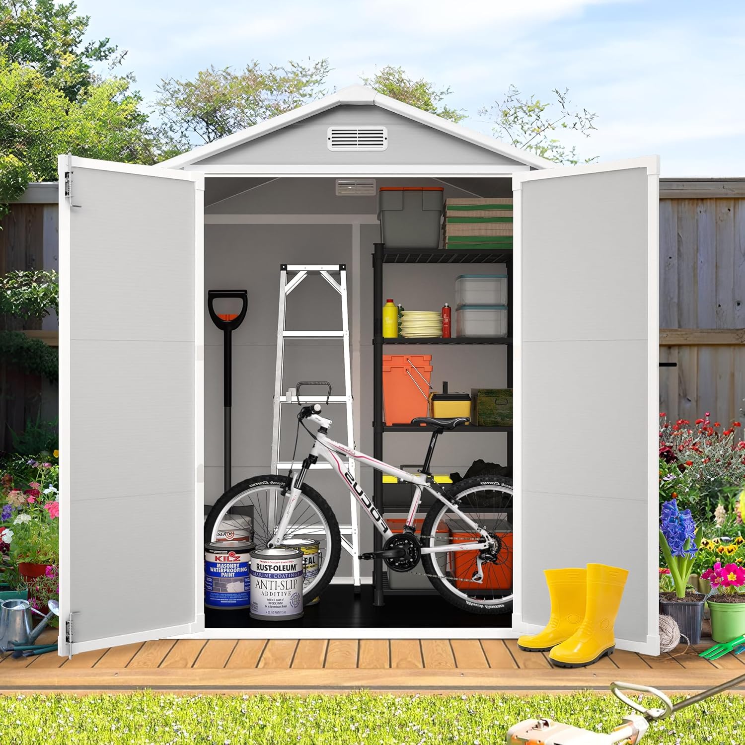 Resin Outdoor Storage Shed Plastic Shed