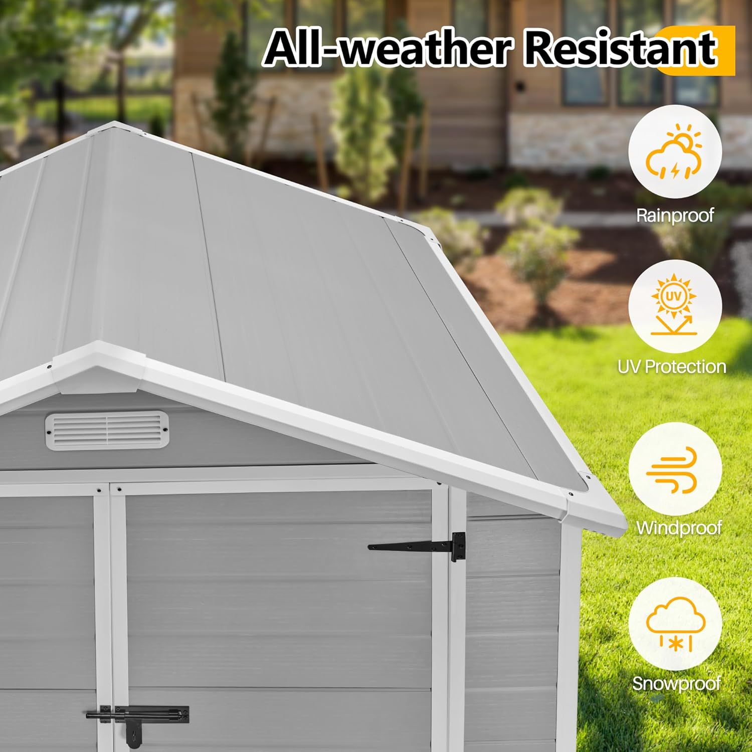 Resin Outdoor Storage Shed Plastic Shed
